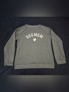 Dog Mom Grey Crewneck Sweatshirt